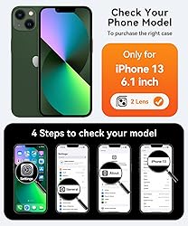 CANSHN Magnetic for iPhone 13 Case, Upgraded [Full