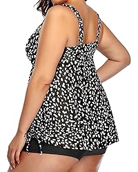 Aqua Eve Women Plus Size Tankini Swimsuit Two Piece