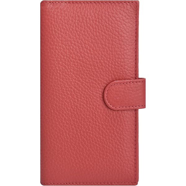 Basic PU Leather Checkbook Cover - Classic Wallet For Personal Checks, Multiple Colors Available