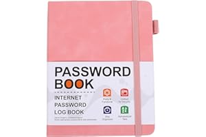 VINTORKY Password Keeper Book Small Codebook Alphabetical Tabs for Seniors to Log Computer Website Logins