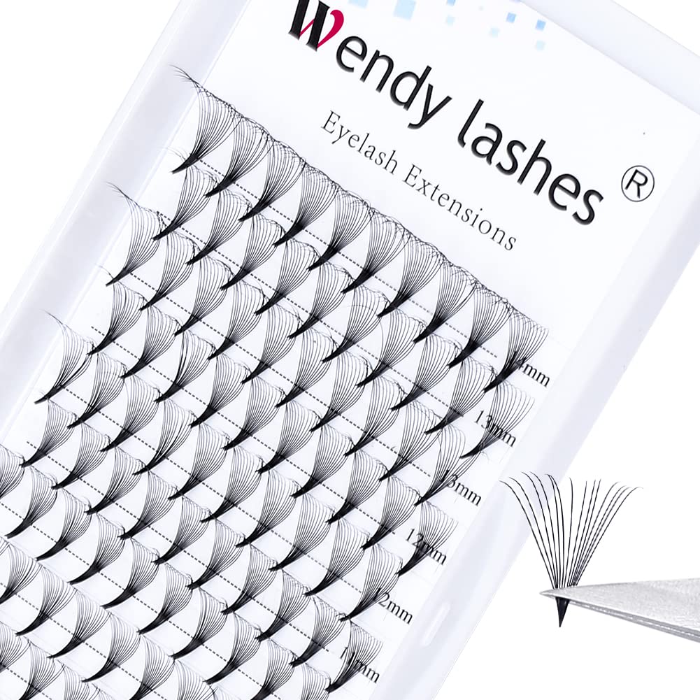 Premade Fans Eyelash Extension 14D D Curl 0.07mm 13mm Pre Fanned Russian Volume Lashes Middle Tap Volume Lash Extensions(14d-0.07-d-13) — image 1