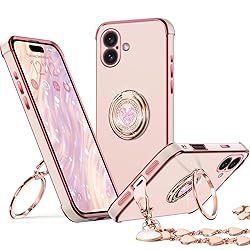 XYZ for iPhone 16 Plus Case with Stand, Phone Case