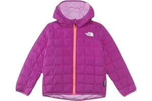 THE NORTH FACE Kids' Reversible Thermoball Insulated Hooded Jacket, Deep Mulberry, 7