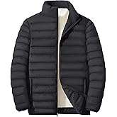 MAGNIVIT Men's Puffer Jackets Lightweight Warm Winter Coat Water-Repellent Windbreaker Insulated Quilted Packable Jacket