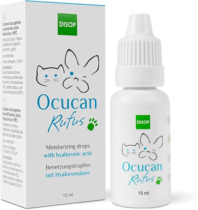 Ocucan Moisturising Eye Drops with Hyaluroinc Acid for the Eyes of Dogs