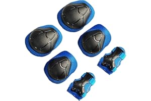 EPCTEK 3 in 1 Kids Protective Gear, Knee Pads Elbow Pads Wrist Guards Set for Kids 3-14 Years, Protective Gloves and Elbow Pads with Wrist Guards for Skating Cycling Bike Rollerblading Scooter