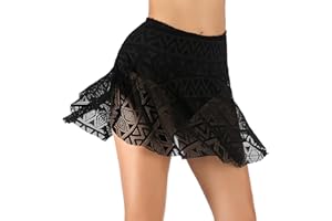 Women's Swim Shorts Swim Skirt High-Waist Swim Dress with mesh Beach Shorts Swim Board Shorts Swim Bottoms for Women