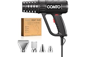 COMTO 1800W Professional Heat Gun, Variable Temperature 122-1202℉ with 2 Speeds, Overheat Protection, Military-Grade Camo Des