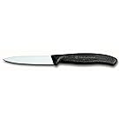 Victorinox 3.25 Inch Swiss Classic Paring Knife with Straight Edge, Spear Point, Black