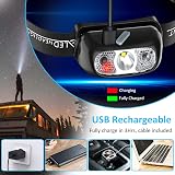 Babacom Head Torch USB Rechargeable 250 Lm Motion Sensor IPX6 Waterproof view 6