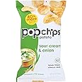 Popchips Sour Cream & Onion Potato Chips, 5 Oz