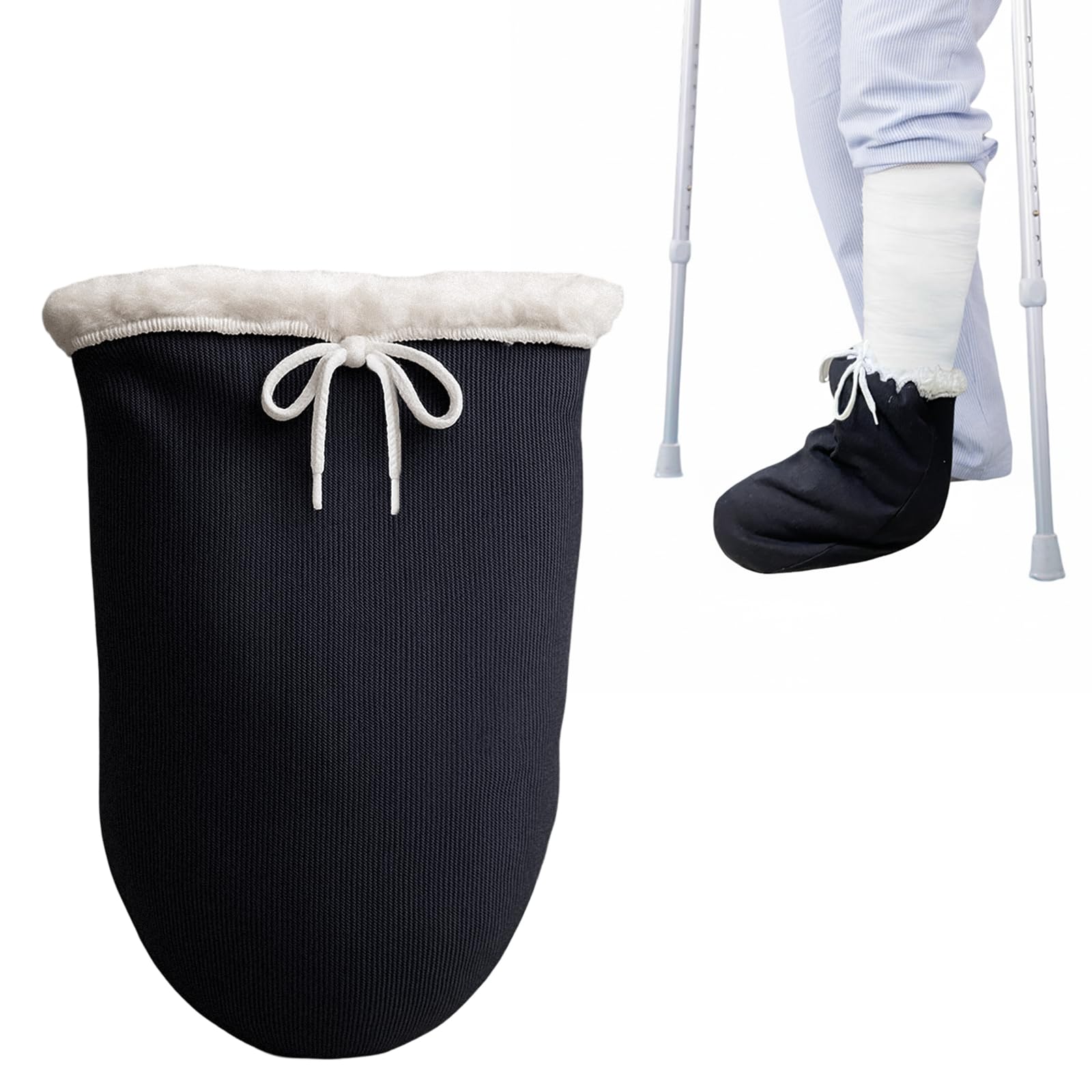 EDWERD Foot Cast Sock Cover for Ankle Toe, Warm Plaster Stocking Protective Accessories for Wounds & Burns, 1 Pcs