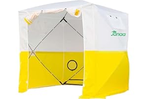 JANAA JAX3® Professional Work Tent | Pop Up | 6,2x6,2x7 Ft | Instant Quick and Easy Tool-Free Setup | UV50+ | Waterproof | Slicing, Commercial Tent, Fiber Optic for Heavy-Duty Use