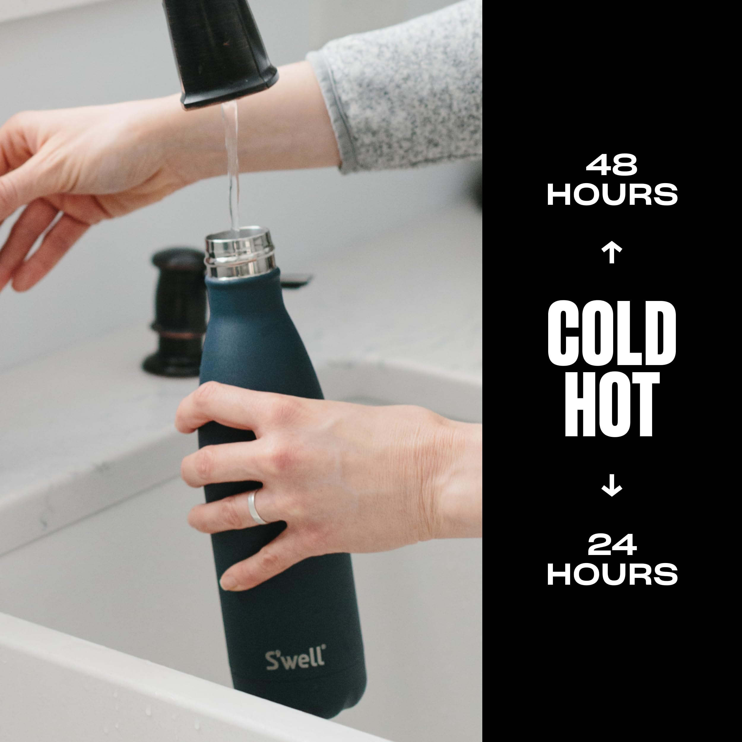 Triple-Layered Vacuum-Insulated Bottle