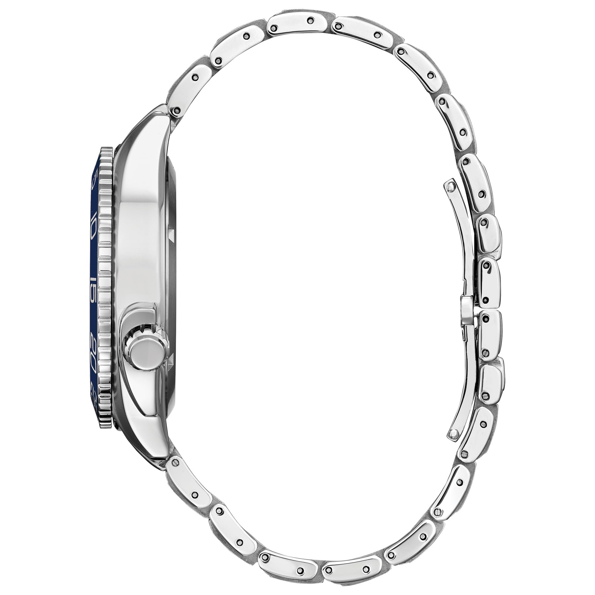 Citizen Men's Eco-Drive Sport Luxury Carson Watch, Stainless-Steel Bracelet and Case, 3 Hand, Date