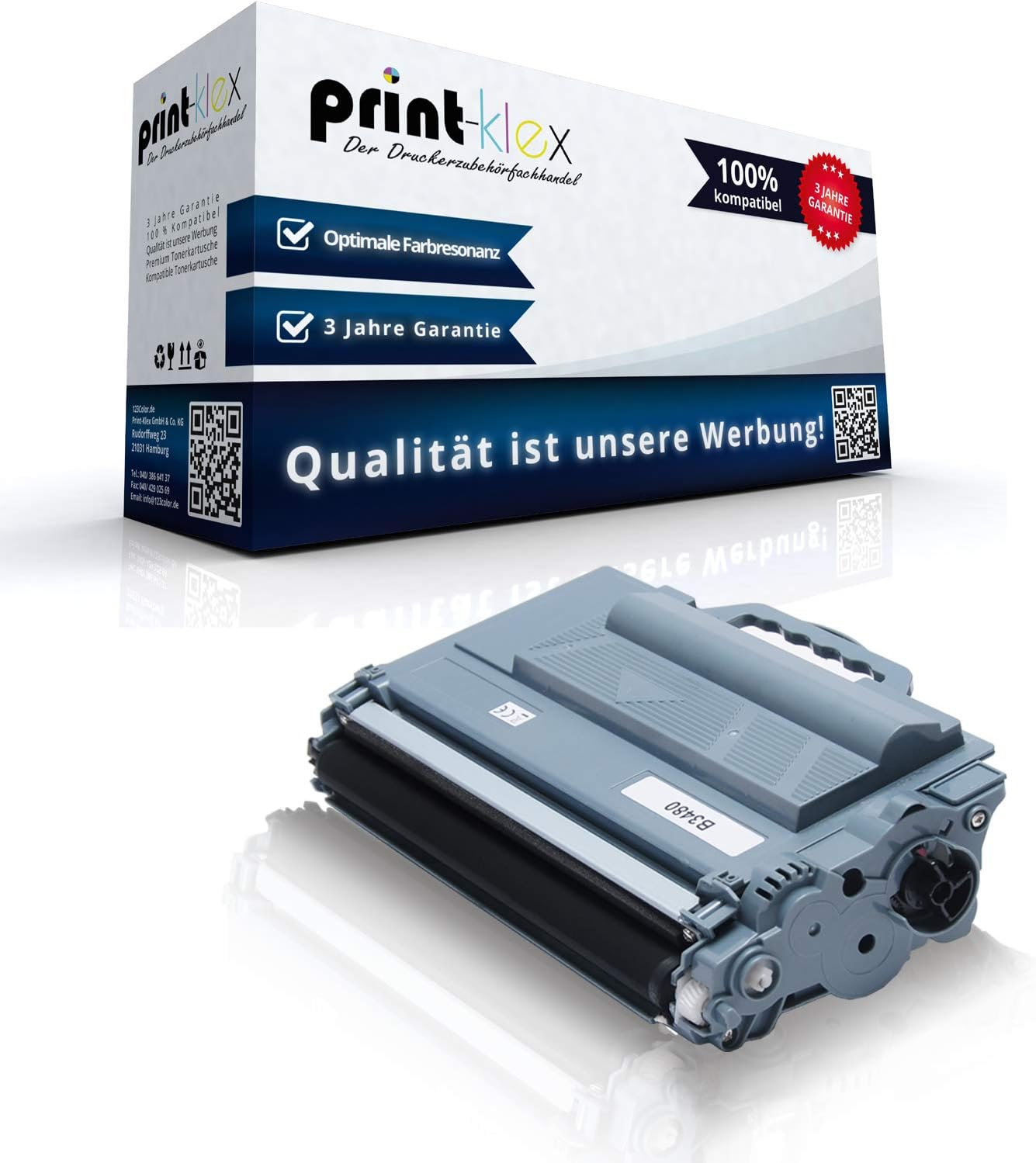 Print-Klex Compatible XXL Toner Cartridge for Brother MFC-L 5700dn MFC-L 5700SERIES MFC-L 5750DW MFC-L 6800DW/3480 TN 3430 TN3480 - Image 3