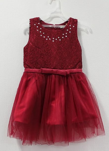 Amazon Jj Factory 子供ドレス フォーマル レース チュールドレス ボルドー アイボリー ブラック 140cm アイボリー フォーマル 通販