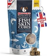 SKIPPER'S Fish Skin Jerky Cubes Dog Treats Extra Small 1kg Pack