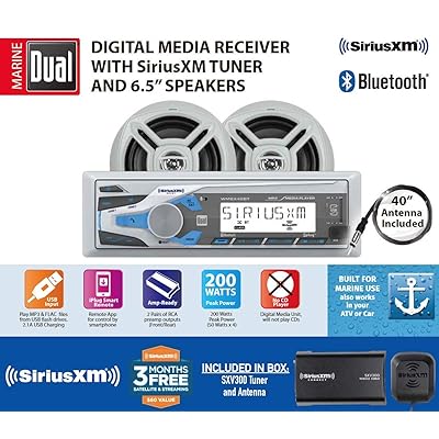 Dual Marine Stereo with Bluetooth, SiriusXM Tuner, Nigeria Ubuy
