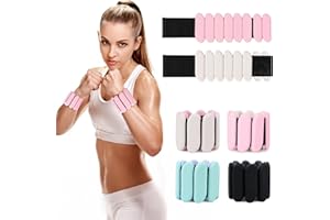 MXIIXM Wrist Weights, 2Pcs Wearable Wrist Ankle Weights for Women and Men, Adjustable Silicone Bracelets Suitable for Walking, Yoga, and Gym, Arm & Leg Workout, 2lb