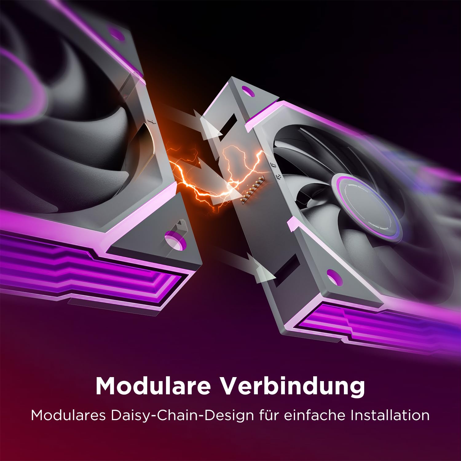 AsiaHorse NyotaUltra ARGB PC Lüfter 120MM Gehäuselüfter 3 Stück, RGB Daisy Chain PC Lüfter [Infinity Mirror] [HDB] 58.5 CFM/2000 RPM/2.05MMH2O 4 Pin PWN & 5V 3Pin ARGB für Asus Aura GIGABYTE MSI 2
