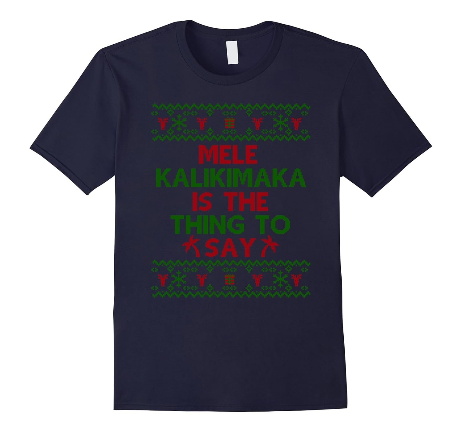 Funny Mele Kalikimaka Hawaiian Ugly Christmas Sweater Shirt-ANZ