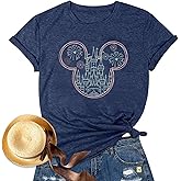 Magical Shirt for Women Magic Kingdom Tshirt Castle Animal Graphic Tee Family Vacation Short Sleeve Summer Casual Tops