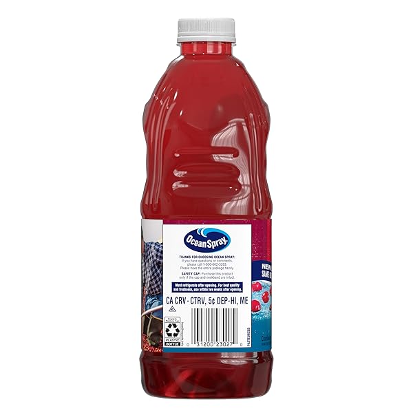 OCEAN SPRAY® CRANBERRY JUICE COCKTAIL WITH CALCIUM, 64 FL OZ BOTTLE