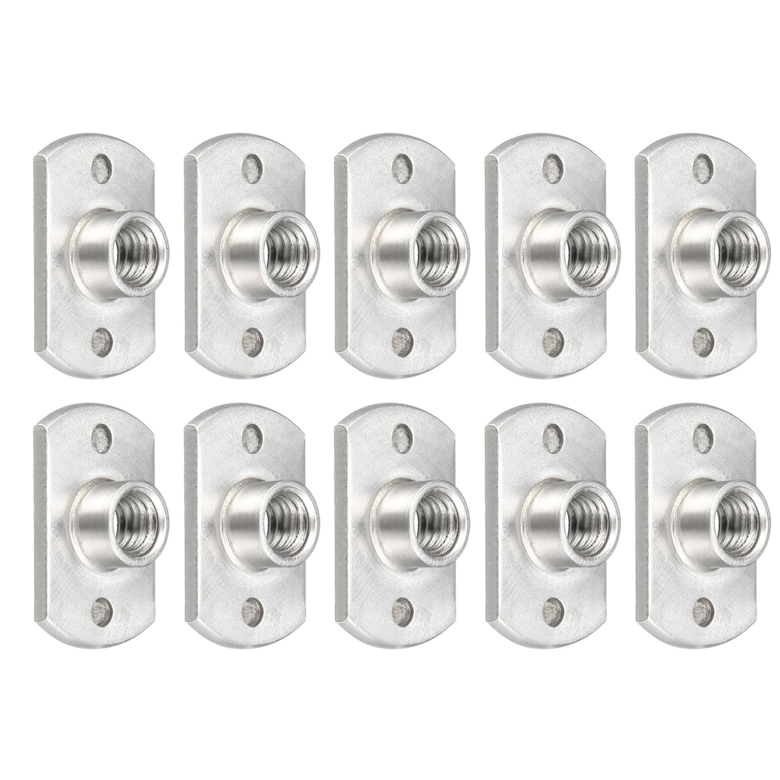METALLIXITY Spot Weld Nuts (M6) 25Pcs, Carbon Steel Double Tab Fastener Nut - for Building Industrial