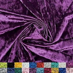 Ice Fabrics Stretch Crushed Velvet Fabric by The