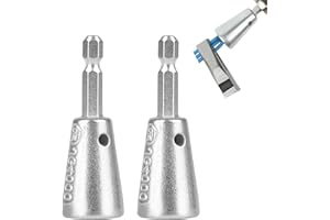 MXCOIRTP Wire Twister Tool for Drill, 2024 Upgrades Drill Wire Twister Connector, Wire Nut Twister for Drill Profession Electricians Tool, Stainless Steel Shank Durable Cable Wire Twisting Tool, 2pcs