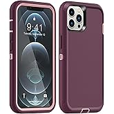 AICase Compatible with iPhone 12/Compatible with iPhone 12 Pro Case (2020) 6.1-Inch, Drop Protection Rugged Heavy Duty Case, Shockproof/Drop/Dust Proof 3-Layer Protective Tough Durable Cover