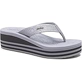 ONCAI Women’s Platform Wedge Flip Flops Trendy Dressy Womans Summer Flatform Sandals with Comfortable Walking Outdoor Rubber Soles (US Size 5-11)