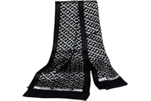 Lonxu Fashion Mens 100% Silk Long Scarf/Cravat Scarives Double Layer