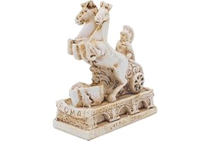 Kocris Casa Rome Soldier Fish Tank Decorations Ancient Arena Roman War Horse Reptile Turtle Lizard Spider Tanks Terrarium Building Décor Ornament Pet