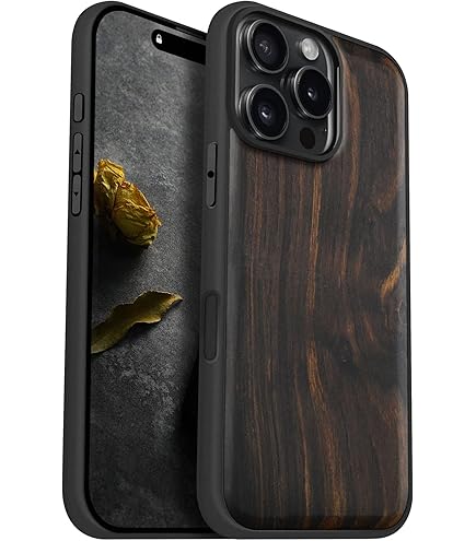 Amazon.com: Carveit Magnetic Wooden Case for Phone 16 Pro Max Case