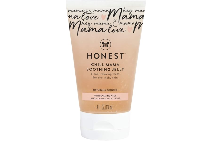 The Honest Company Mama Chill Soothing Jelly Cooling Formula for Itchy Dry Growing Belly Aloe and Eucalyptus Infused 4 fl oz