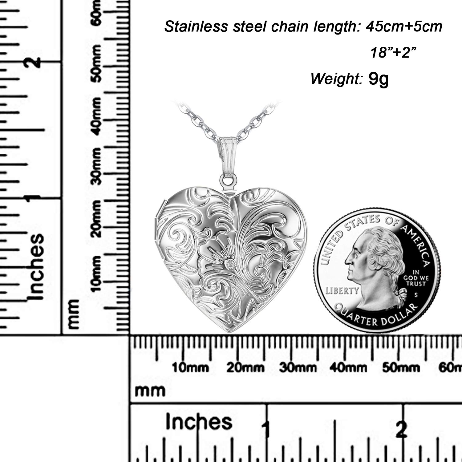 Locket Necklace that Holds Pictures Flower Lockets Pendant Necklaces Birthday Gifts Jewelry