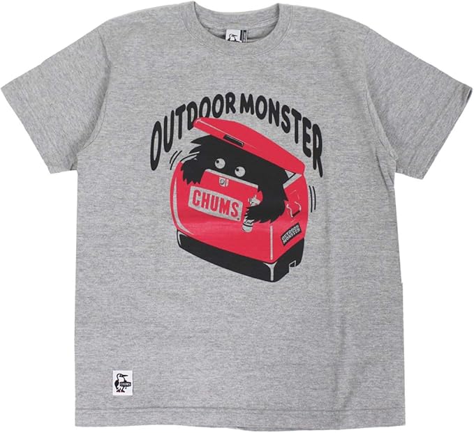 Amazon チャムス Chums 東北限定 半袖tシャツ モンスター Ch01 1819 S G005 ヘザーグレー Tシャツ カットソー 通販
