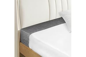 NANGELRN Bed Gap Filler, Mattress Extender, Headboard Gap Filler, Twin/Twin XL, Dark Gray, 39x2x6in, Firm, Linen & Sponge