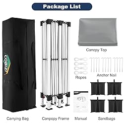 COBIZI 10x20 Pop Up Canopy Tent - Easy Set Up