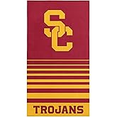 Northwest USC Trojans NCAA Striped Jacquard Beach Towel 36 x 72 Inches