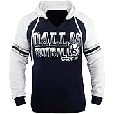 Simapak Womens City Football V Neck Athletic Fleece Hoodies Pullover Raglan Sweatshirts