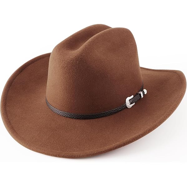 HADM Felt Western Cowboy Hat for Men Women Faux Classic  display picture 1