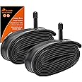 2-PCS 20" Heavy Duty Bike Tire Tubes 20x2.10/2.40 AV32 MM Schrader Valve (52/62-406) 20 Bicycle Inner Tubes Compatible with 20 x 2.10 20x2.125 20x2.20 20x2.25 20x2.3 20x2.35 20x2.4 Tire Tubes