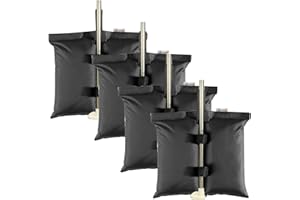 ESINGMILL Canopy Weight Bags for Pop up Tent, 4pcs/Pack Leg Weights Sand Bags for Instant Outdoor Sun Shelter Canopy Legs, Heavy Duty Stability Sandbag Weighted Feet Bag