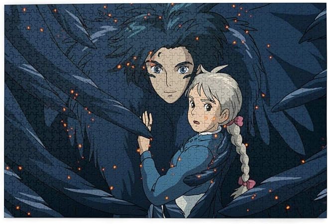 Amazon Co Jp ハウルの動く城 ジグソーパズル パズル ポスター イラスト 1000ピース 面白い おもちゃ ゲーム 興味おもちゃ 漫画 アニメ ウード ストレスを解消する 子供 脳開発おもちゃ 益智 減圧 子供 モザイクアート 幼児 成人 壁飾り 木製 エコ素材 個性の贈り物