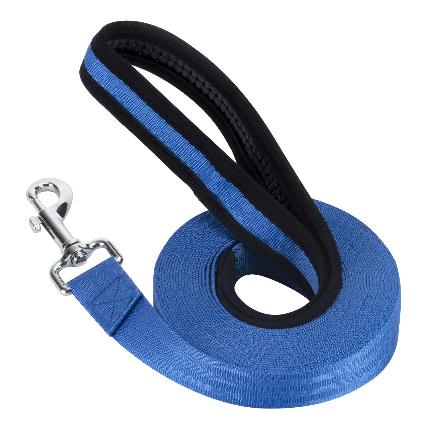 Vivifying Training Lead for Dogs, 20FT/6M Long Nylon Long Line Dog Lead for Pet Tracking Training Obedience Lead Leash (Blue)