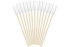 eyxformula Dog Ear Cleaning Swabs - Professional 6-inch Bamboo Sticks Long Cotton Swabs with Extra-Long Cotton Tips - Ideal S