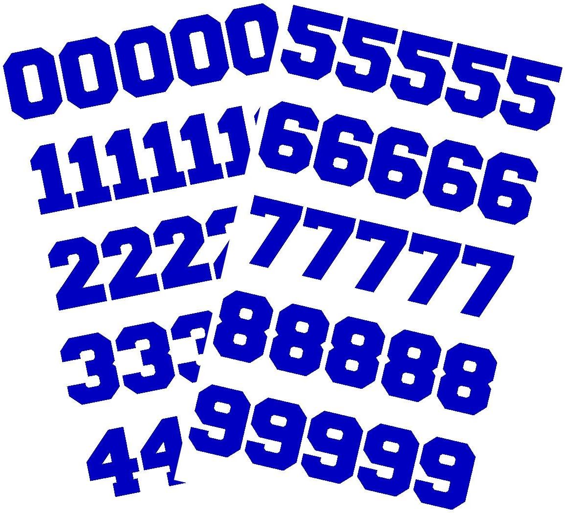 Sports Helmet Numbers 1" by Chalkallaboutit® Baseball, Hockey, Football and Lacrosse